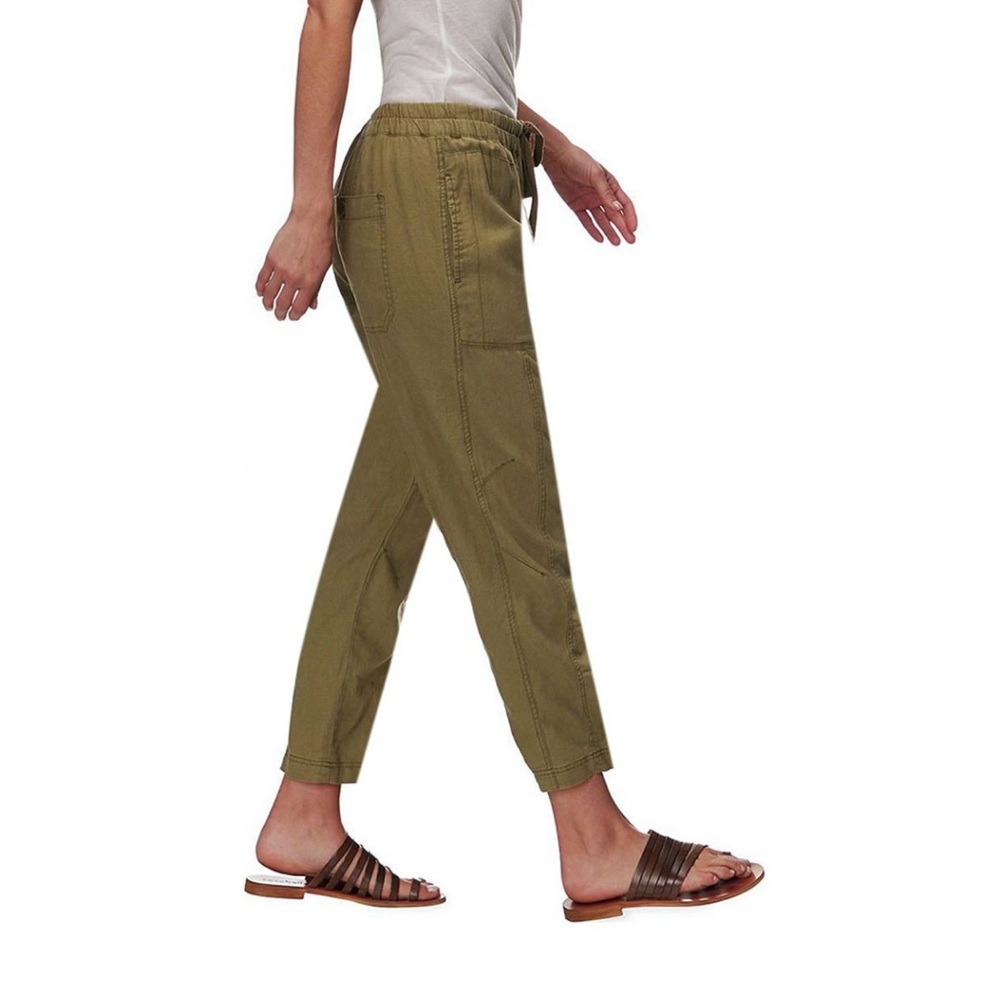 Free People | Palmer Utility Olive Green Cropped Ankle Pants